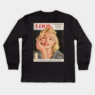 Marilyn Monroe Look Smoking Kids Long Sleeve T-Shirt